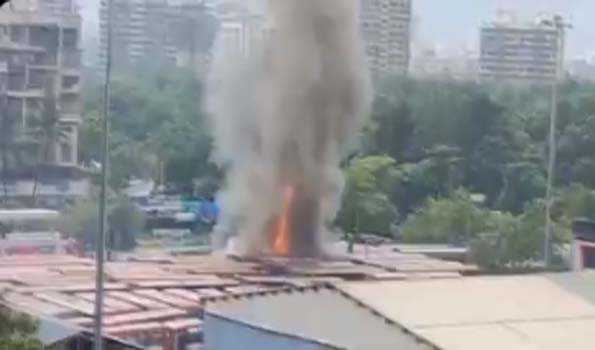Fire destroys 4 NMMT buses in Navi Mumbai