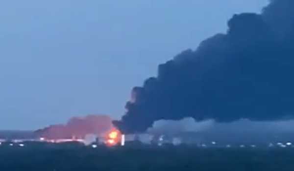 Fire broke out at industrial plant in Russia
