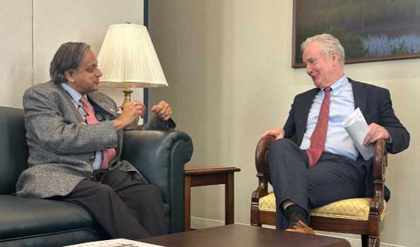 Delegation led by Shashi Tharoor meets US Deputy Secy of State Christopher Landau, other officials