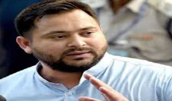 Miraculous escape for Tejashwi as speeding truck hits his carcade