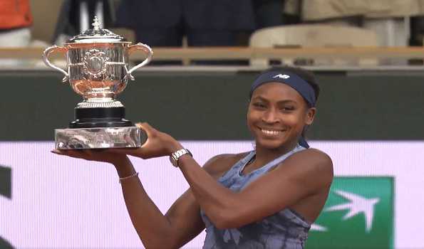 Gauff stuns Sabalenka to lift 1st French Open crown