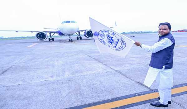 Odisha CM flags off Bhubaneswar-Abu Dhabi flight