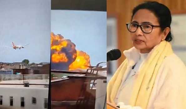 Mamata  expresses shock over plane crash in Gujarat