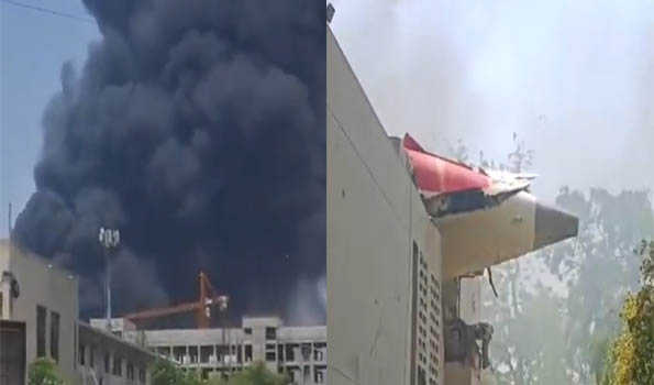 AI plane with 242 people on board, crashes near Ahmedabad airport immediately after take-off