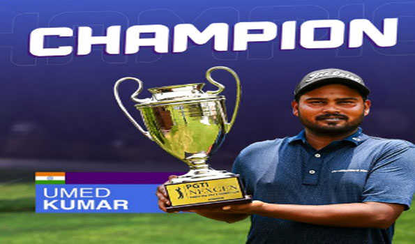 Tricity golfer Umed Kumar wins  professional debut at PGTI NEXGEN Forest Hill Golf & Country Club