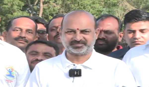 Bandi Sanjay demands CBI probe into alleged phone tapping under KCR rule