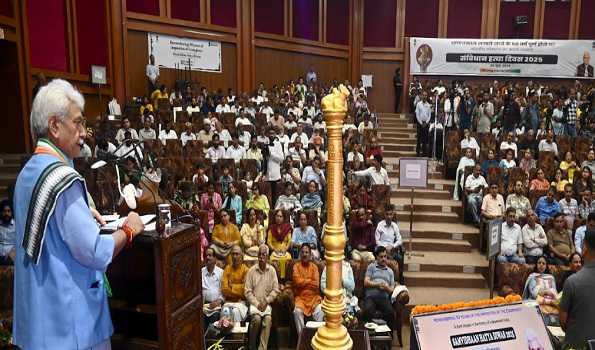 Samvidhan Hatya Diwas: I pay tributes to millions of Satyagrahis who fought to revive democracy: LG Sinha