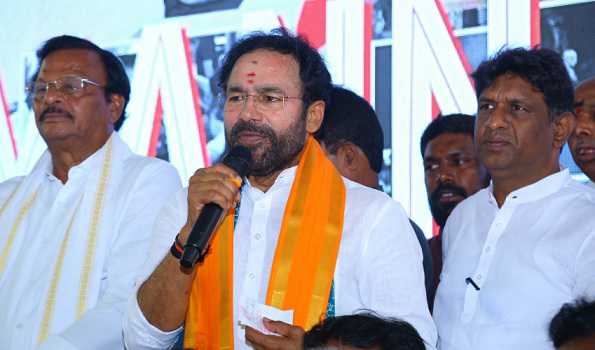Kishan Reddy watches Mann Ki Baat with residents; calls for unanimous BJP state president election