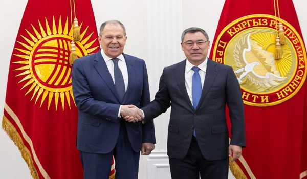 Kyrgyz president discusses bilateral, multilateral cooperation with Russian FM