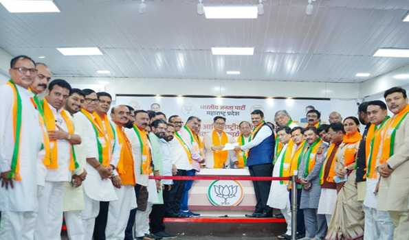 Ravindra Chavan files nomination for state president of BJP