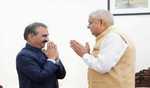 Himachal CM felicitates Vice-President Dhankhar at Raj Bhavan