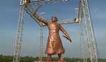 Maha: Chhatrapati Shivaji Maharaj statue's pedestal caves in at Rajkot fort in Sindhudurg