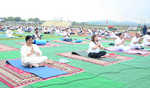 International Yoga Day: Around 1500 participate under J&K DYSS banner at Khel Gaon
