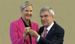 Handover ceremony starts as Kirsty Coventry takes over IOC presidency