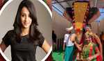 Actress Trisha Krishnan gifts realistic mechanical elephant to temples in Aruppukottai