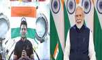 PM interacts with Group Captain Shubhanshu Shukla, who is aboard ISS