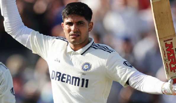 Gill's historic ton push India to 310/5 at stumps