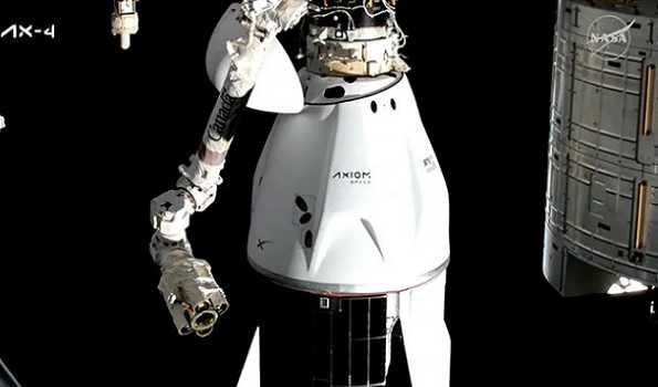 Creating history, Indian astro and three other AX 4 ISS mission crew set for splashdown