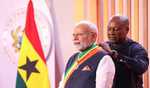 PM Modi conferred Ghana's top honour - Officer of the Order of the Star