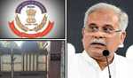 ED raids Baghel's residence in Chhattisgarh ED raids Baghel's residence in Chhattisgarh