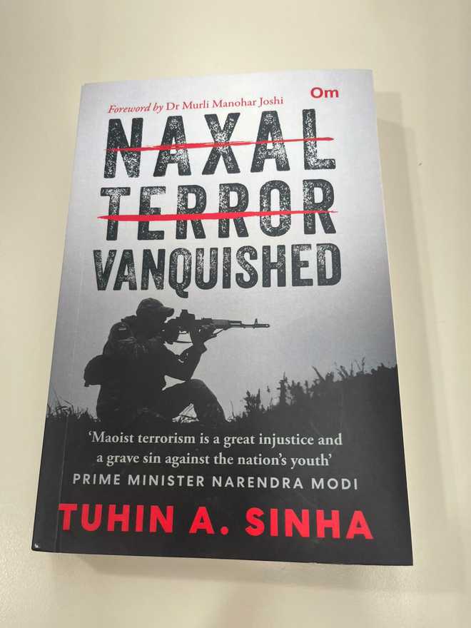 ‘Naxal Terror Vanquished’ book cover unveiled in Delhi