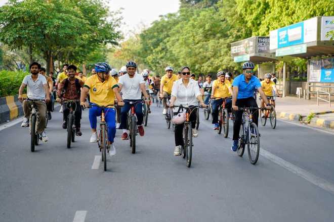 Recreational activities, fun sports zone adorn 74th edition of Fit India Sundays on Cycle