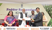 NEW DELHI, FEB 28 (UNI):- Union Minister for Fisheries, Animal Husbandry and Dairying, Parshottam Rupala at the Fodder Symposium event at Vigyan Bhawan, in New Delhi on Wednesday. UNI PHOTO-44U