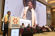 HYDERABAD, JUN 21 (UNI):- D.Sridhar Babu, Minister for IT and Industries, Government of Telangana addressing after inauguration the International Conference on 'Artificial Intelligence (AI) in Healthcare by Yashoda Hospital, in Hyderabad on Saturday. UNI PHOTO-196U HYDERABAD, JUN 21 (UNI):- D.Sridhar Babu, Minister for IT and Industries, Government of Telangana addressing after inauguration the International Conference on 'Artificial Intelligence (AI) in Healthcare by Yashoda Hospital, in Hyderabad on Saturday. UNI PHOTO-196U