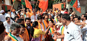 HYDERABAD, JAN 20 (UNI):- BJP Leaders Celebrations On the occasion of Nitin Nabin, newly elected as BJP National President and taking charge, BJP State Office, on Tuesday. UNI PHOTO 133U